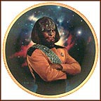 Lieutenant Worf Collector Plate by Thomas Blackshear MAIN