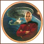 Captain Picard And The USS Enterprise Collector Plate by Keith Birdsong MAIN