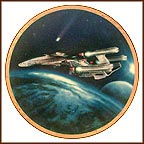 Triple Nacelled USS Enterprise Collector Plate by Keith Birdsong MAIN