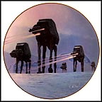 Imperial Walkers On Ice Planet Of Hoth Collector Plate by Thomas Blackshear MAIN