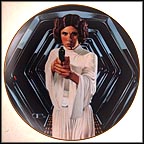 Princess Leia In Corridor Of Death Star Collector Plate by Thomas Blackshear MAIN