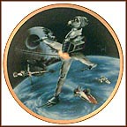 B-Wing Fighter Collector Plate by Sonia Hillios MAIN