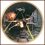 Red Five X-Wing Fighter Collector Plate by Sonia Hillios MAIN