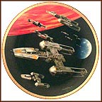 Y-Wing Fighter Collector Plate by Sonia Hillios MAIN