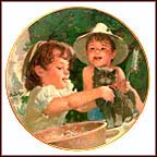 Kitty's Bathtime Collector Plate by Thornton Utz MAIN