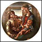 Madonna Of The Eucharist - Botticelli Collector Plate by Sandro Botticelli MAIN