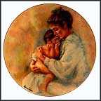 Laura And Child Collector Plate by Marian Carlsen MAIN