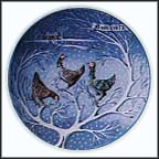 Three French Hens Collector Plate by Remy Hetreau MAIN