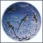 Four Colly Birds Collector Plate by Remy Hetreau MAIN