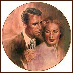 Indiscreet - Cary Grant And Ingrid Bergman Collector Plate by Susan Edison MAIN