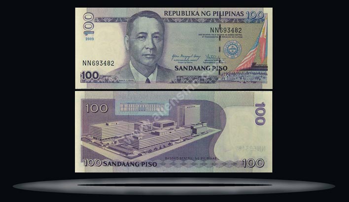 Philippines Banknote, 100 Piso, 2009, P#194b MAIN