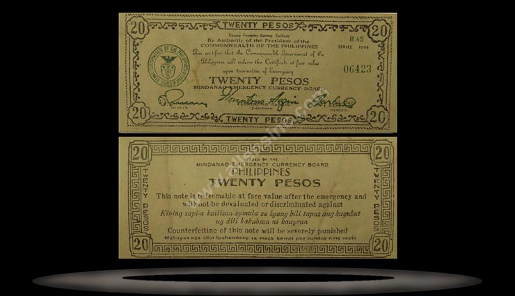 Mindanao, Philippines Banknote, 20 Pesos, 1944, P#528d MAIN
