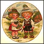 Dolly Dingle Visits Germany Collector Plate by Grace Drayton MAIN
