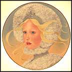 Princess Snowflake - artist signed Collector Plate by Dolores Valenza MAIN
