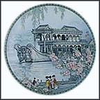 The Marble Boat Collector Plate by Zhang Song Mao MAIN