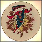First Superman Comic Book Collector Plate MAIN