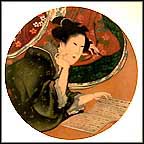Five Feminine Virtues Collector Plate by Katsuskika Hokusai MAIN