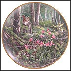 Deerhead Orchid Collector Plate by Gerda Neubacher MAIN