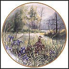 Wild Iris Collector Plate by Gerda Neubacher MAIN