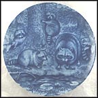 Raccoon with Young Collector Plate by Joann Nathcott MAIN
