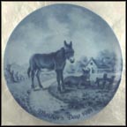 Donkeys Collector Plate by H. Blum MAIN