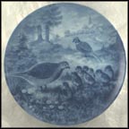 Ring-Necked Pheasants with Chicks Collector Plate by H. Bann MAIN