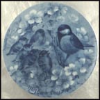 Great Tit with Chicks Collector Plate by H. Bann MAIN
