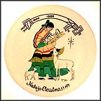 Navajo Christmas Collector Plate by R. Chee MAIN