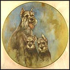 Schnauzers Collector Plate by Leo Jansen MAIN