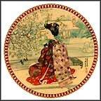 Cherry Flowers Collector Plate by Yoshiharu Katoh MAIN