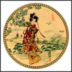 Snowy Heron Collector Plate by Yoshiharu Katoh MAIN