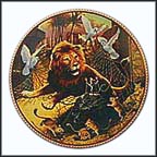 The Lion And The Mouse Collector Plate by Michael Hampshire MAIN