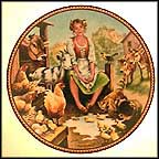 The Milkmaid And Her Pail Collector Plate by Michael Hampshire MAIN