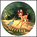 Bambi's Morning Greetings Collector Plate by Disney Studio Artists MAIN