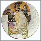 The Pharoah's Daughter And Moses Collector Plate by Eve Licea MAIN