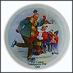 The Skating Lesson Collector Plate by Joseph Csatari MAIN