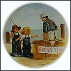 Fish Story Collector Plate by Jeanne Down MAIN