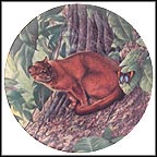 The Jaguarundi Collector Plate by Lee Cable MAIN