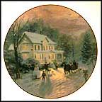 Sleighride Home Collector Plate by Thomas Kinkade MAIN