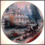 A Carriage Ride Home Collector Plate by Thomas Kinkade MAIN