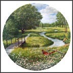 The Flowering Meadow Collector Plate by Bart Jerner MAIN