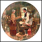 Beginnings In New Salem Collector Plate by Mort Künstler MAIN