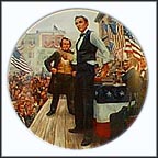 The Lincoln-Douglas Debates Collector Plate by Mort Künstler MAIN