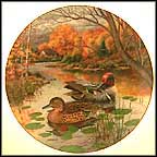 The Green-Winged Teal Collector Plate by Bart Jerner MAIN