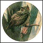 The Great Horned Owl Collector Plate by David Smith MAIN