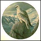 The White Gyrfalcon Collector Plate by David Smith MAIN