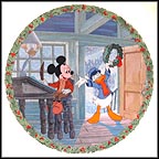 Yuletide Greetings Collector Plate by Disney Studio Artists MAIN