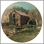 Wayside Inn Grist Mill Collector Plate by Craig Tennant MAIN