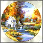 Woodland Mill Stream Collector Plate by Kirk Randle MAIN