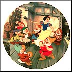 The Dance Of Snow White And The Seven Dwarfs Collector Plate by Disney Studio Artists MAIN